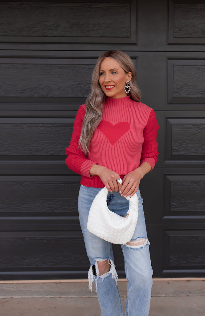 AmoreVista™️ Pullover mit Herzaufdruck für Verliebte