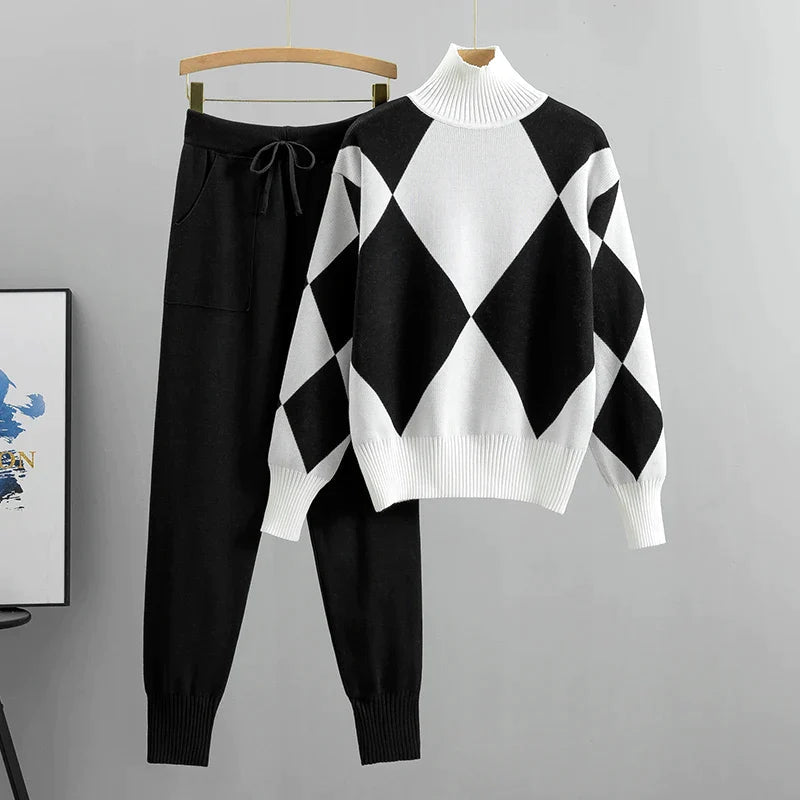 MatteoStile™️ Linz warmes & lässiges Pullover & Hosen Set