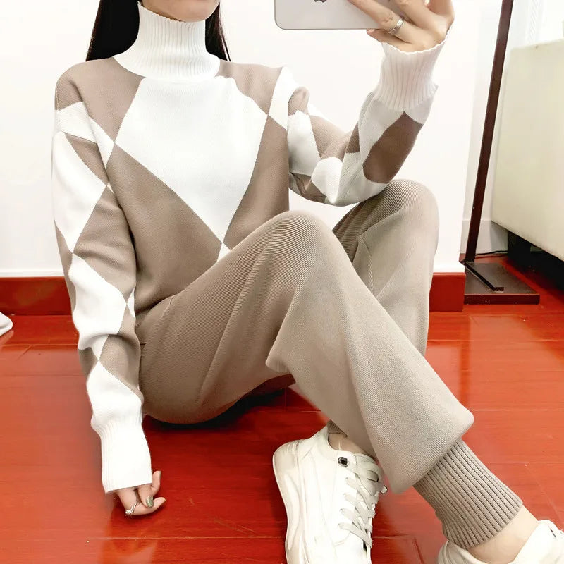 MatteoStile™️ Linz warmes & lässiges Pullover & Hosen Set
