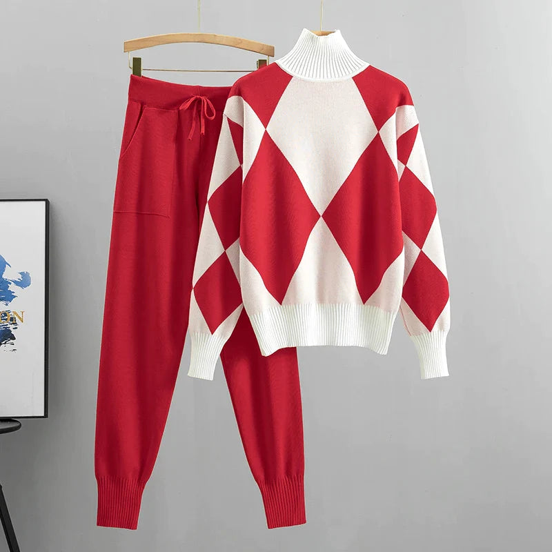 MatteoStile™️ Linz warmes & lässiges Pullover & Hosen Set