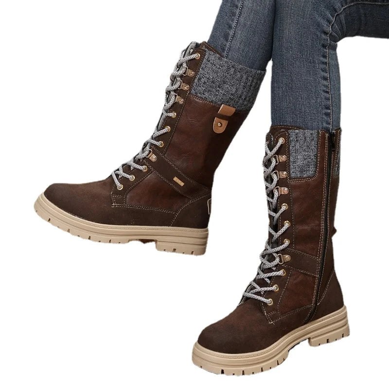 LucaCaldo™ Winterstiefel mit seitlichem Reißverschluss
