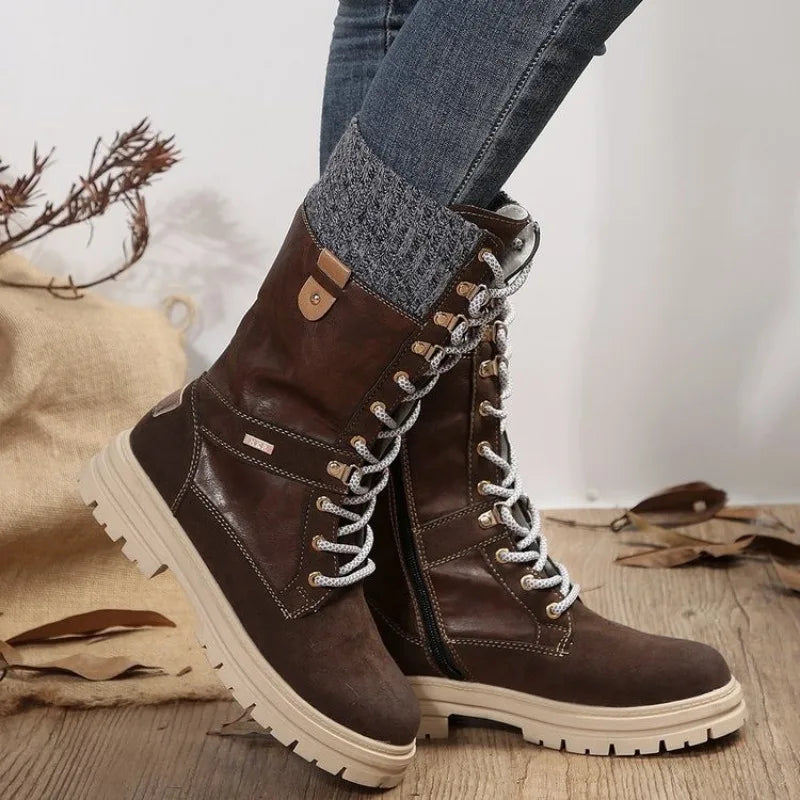 LucaCaldo™ Winterstiefel mit seitlichem Reißverschluss