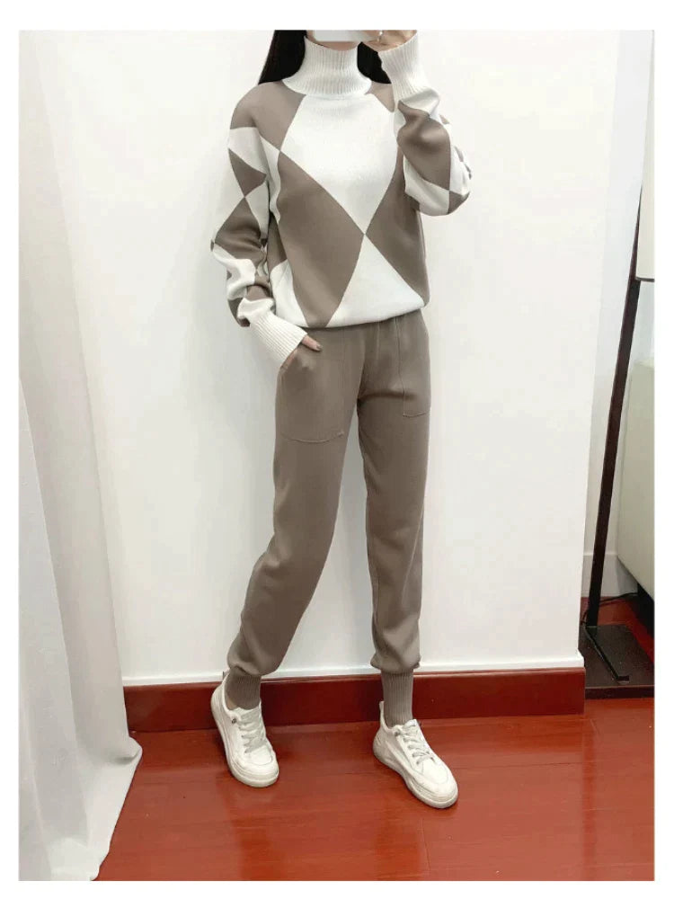 MatteoStile™️ Linz warmes & lässiges Pullover & Hosen Set