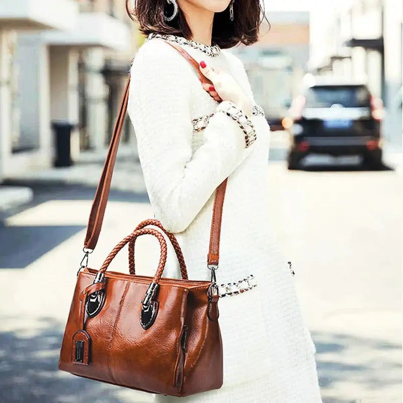 LuxeLeather™ Ledertasche mit großem Fassungsvermögen