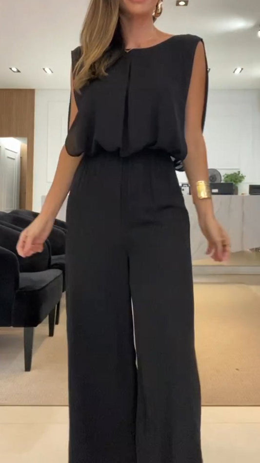 TaglioAllure™ Jumpsuit Rundhalsausschnitt