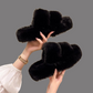 Lombardi™ Flauschige Plateau-Pantoffeln