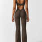 Vera Torino™ - Ausgestellter Jumpsuit mit V-Rücken