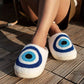 Occhielle Velluto™ - Orthopädische Hausschuhe Angry Eye