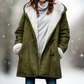 Alessia Torino™ - Hochwertige Fleecejacke aus Wildleder mit halblanger Kapuze