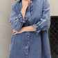 Angelica Morelli™ - Langärmeliges Kleid aus Denim
