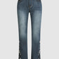 Ariana Levanto™ - Bestickte Jeans mit mittlerer Taille